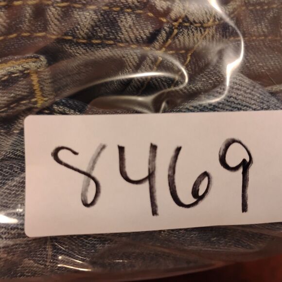 Levi's 511 jeans mens 34x34 blue denim distressed light wash stretch slim fit - Picture 10 of 10